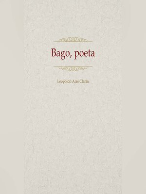 cover image of A Bago, poeta